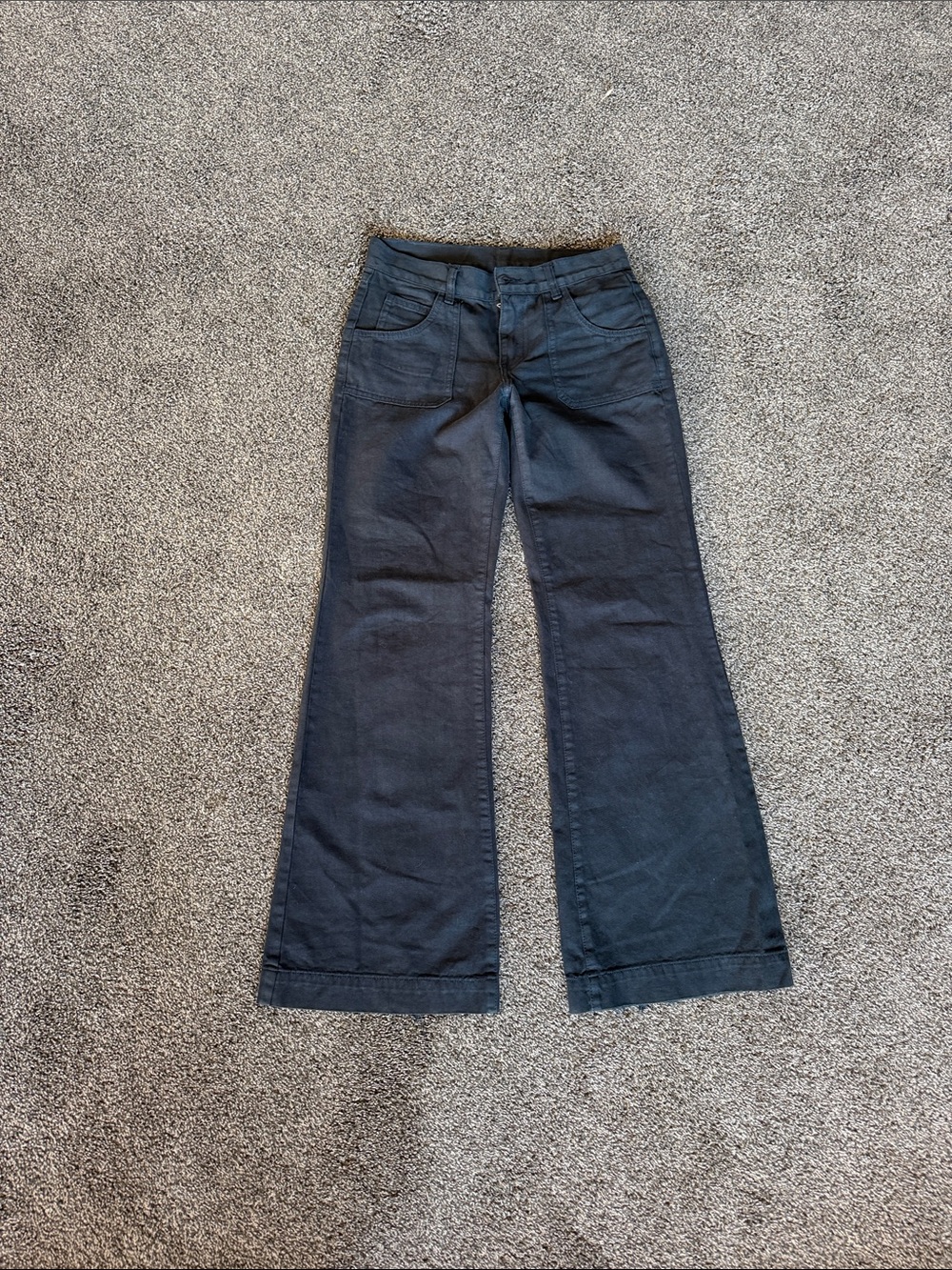 Women's Black Wide-Leg Flare Jeans